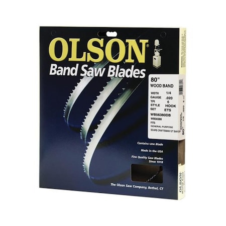 Olson Saw WB56380DB 0.25 x 80 in. Band Saw Blade OL4880